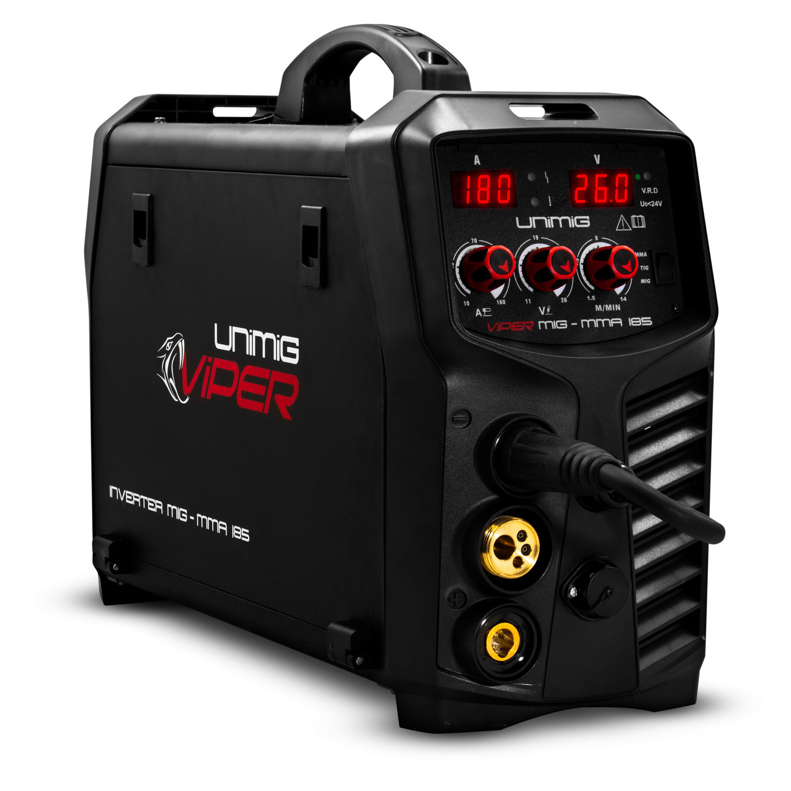 UNIMIG Viper 185 MIG MultiFunction Inverter Welder 10 Amp Plug