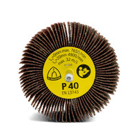 Klingspor KM 613 40 Grit Abrasive Mop for Stainless Steel 80 x 50 x 6mm - 10 Each