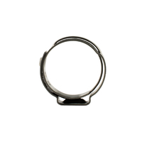 Oetiker style Stainless Single Ear Clamps - Stepless - 15.3 - 18.5mm - 10 Pack 