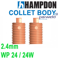 TIG Collet Body - 2 pack - 2.4mm - WP-24 / 24W -Parweld Premium