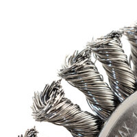 Klingspor 125mm x 14mm x 22.23mm Twist Knot Mild Steel Wheel Brush - 2 Each
