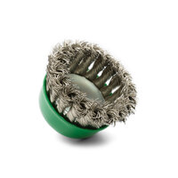 65mm Klingspor Stainless Steet Twist Knot Cup Brush for 5" Angle Grinder 12500 RPM BT 600 Z - 5 Each