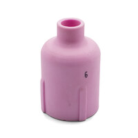 WP-17 | 18 | 26 | 9 | 20 TIG Ceramic Cup / Nozzle #6 Large Diameter Gas Lens - 10 Each
