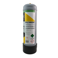Disposable Gas Bottle ARGON | CO2 - 2.2 Litre - Combo Kit