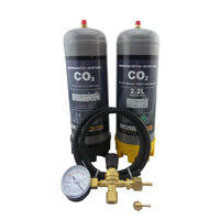 Disposable Gas Bottle Combo PURE CO2 - 2 Bottle Kit