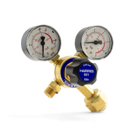 Harris 601 Dual CO2 Regulators with 6mm Barb - 2 Each