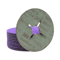 3M Cubitron 3 III 125mm / 5" - 1187C 36 Grit Stainless Sanding Disc 492EQ 66464 - 100 Pack