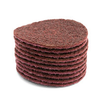 3M Scotch-Brite Maroon Medium Surface Conditioning Disc - 100mm x 16mm - 100 Each