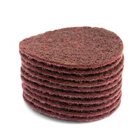 3M Scotch-Brite Maroon Medium Surface Conditioning Disc - 100mm x 16mm - 50 Each