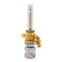 Harris 653 Argon Co2 Pipeline Flow Meter Regulator 