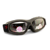 Heat and Fire Resistant Safety Goggles Black with Clear Anti-Fog Lens