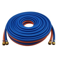 15m Harris Oxy / LPG 8mm Twin Hose with Fittings & Inspection Tag