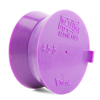 Purple Silicone Purge Plugs (4.5" Pipe / 5" Tube) - TIG Aesthetics by Ticon - Pack of 2