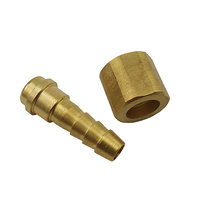 9/16 Nut Brass Barb fitting for 8mm Hose - Nut and Barb
