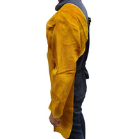 Heavy Duty Leather Welding Apron With Full Length Sleeves - Full Frontal Protection
