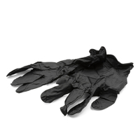 Black Shield Gloves Heavy Duty Nitrile Unpowdered - Medium - Box of 100 Gloves