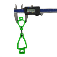 Neon Yellow Glove Clip - Interlock Design