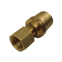 1 x 10mm Hose Connector, Right Hand (Oxygen), reusable - LP137