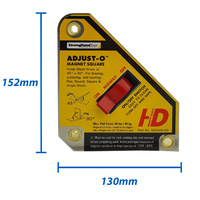 Strong Hand Adjust-O Magnet Square Large Mag - On/Off 75kg Pull Force