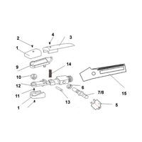 MK4000 Arc Air Gouging Torch Spare Part - Head and Screw # 94378167