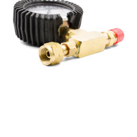 LPG Inline Torch Check Gauge - 0-6 bar liquid filled with boot to suit Rail Heating torch