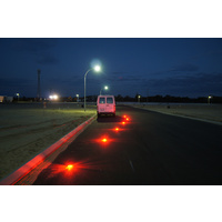 Road Star Portable Warning Lights - Amber LED - 6 Pack - Battery