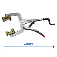 5 x Strong Hand Locking Pipe Pliers 280mm with Adjustable Swivel V-Pads