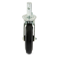 200mm (8"x2") Rubber Coated Castors for 2 Ton Pipe Stand 900 lbs (410kg) Load Rating - 4 Each 