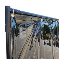 COBRA - 1.8 x 3.4m Green Welding Curtain / Screen and frame Combo