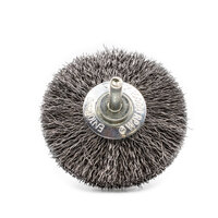 Crimped Spindle Wheel Brush 75mm - 6mm Shaft for Drills and Die Grinders 1 - Each