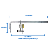Strong Hand Utility Clamp - Heavy Duty P-Rail - 1200mm x 180mm