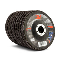 3M 125mm 5" 769F 80 Grit Flap Disc - 100 Each - UU010034914 - 52009