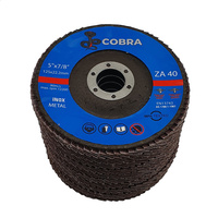 COBRA 5" / 125mm Flap Disc - 40 GRIT - 100 Pack