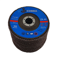 COBRA 5" / 125mm Flap Disc - 40 GRIT - 50 Pack