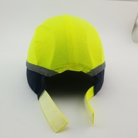 Dodge Bump Cap - 70mm short Peak - Neon yellow w/ silver strip