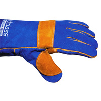 Promax Blue Left Hand Welding Gloves - 6 Pairs - 40cm
