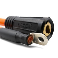 650A 25cm Welder Generator Lead Connector Tails - 70mm² Cable - Pigtail - Lincoln K10376