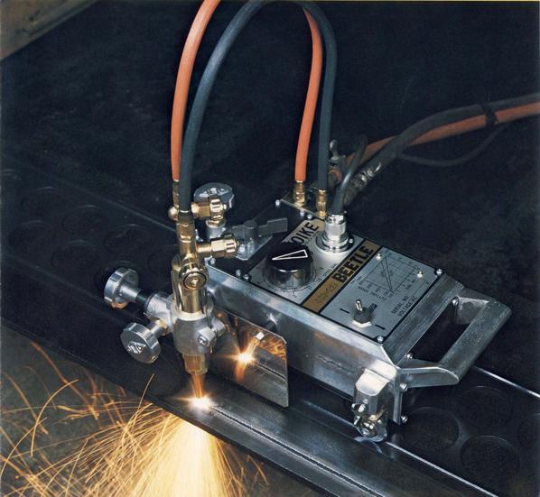 Single Torch Plate Gas Cutter Oxy Fuel with 1.8m Track Acetylene