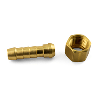 1/4 BSP Regulator Brass Barb Fitting for 8mm Hose - Suits Outdoor Cookers and Wok Burners 
