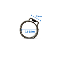 Oetiker Stainless Single Ear Clamps - Stepless - 7.8 - 9.5mm - 10 Pack