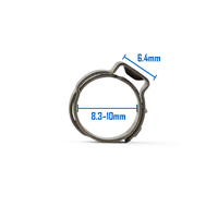 Oetiker Stainless Single Ear Clamps - Stepless - 8.3 - 10mm - 10 Pack