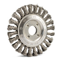 Klingspor 125mm x 14mm x 22.23mm Twist Knot Mild Steel Wheel Brush - 1 Each