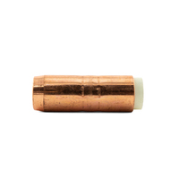 Bernard 400 Amp 4591 Cylindrical Copper MIG Nozzle / Shroud - 40 Pack