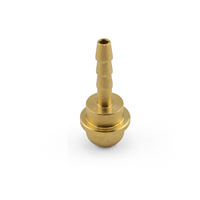 5/8 UNF Regulator Brass Barb Fitting for 4mm Hose - Nut and Barb