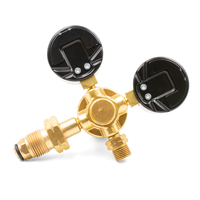 Harris 601 LPG Regulator / Flow meter Twin Gauge