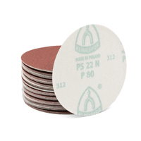 Klingspor 125mm Velcro Backing Sanding Disc Pad PS 22 K  5" 80 Grit - No Dust Holes - 50 Each