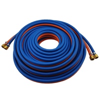 15m Harris Oxy / LPG 6mm Twin Hose with Fittings & Inspection Tag