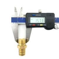 Flow Meter / Regulator Brass Tapered Fitting Argon 5/8 UNF
