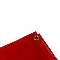 1.8 x 3.4m Red Welding Curtain / Screen and frame Combo