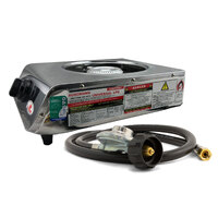 LPG Single Burner Gas Wok Cooker Gas Stove w/Hose & Regulator